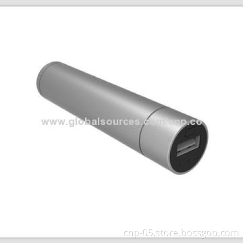 Unique Design of Mini Power Tube with 2,200mAh Capacity, Aluminum Case